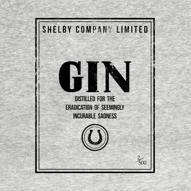 Shelby Company Limited Gin Label Peaky Blinders by Bevatron